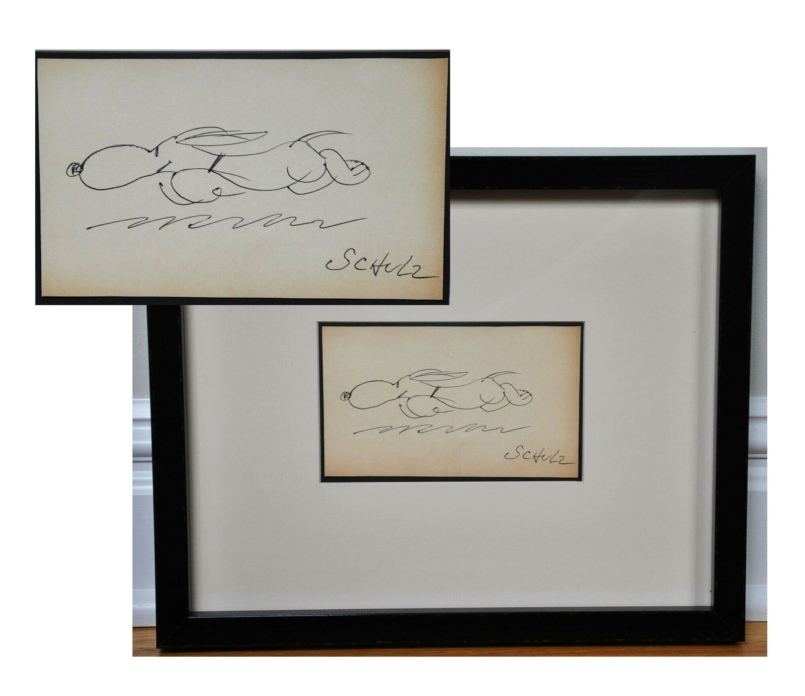 Charles Schulz Original Drawing of Snoopy In a Mad (1 of 8)