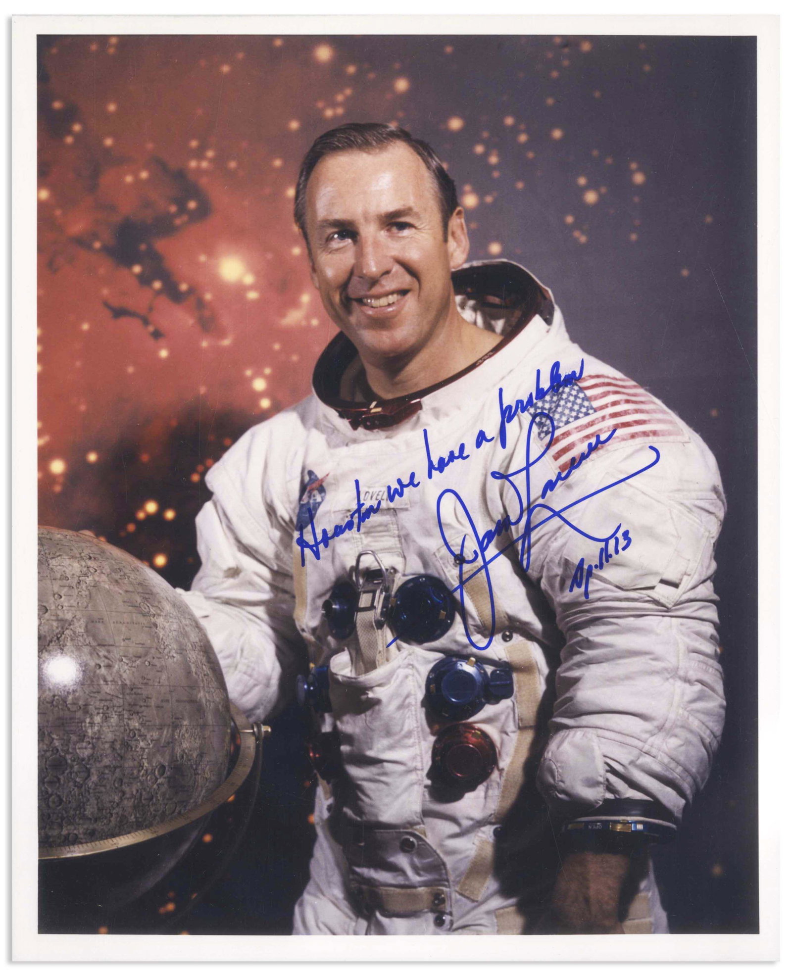 Apollo 13 Commander James Lovell Signed Photo (1 of 2)
