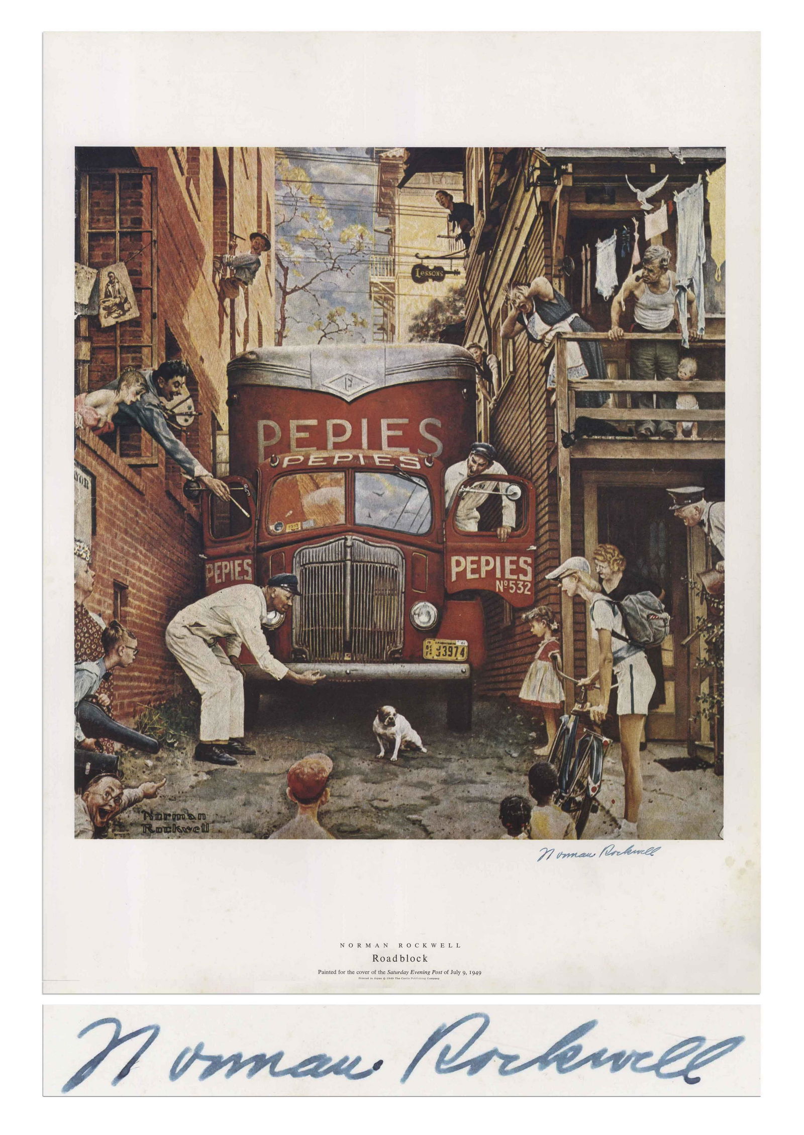Norman Rockwell Signed Large Print “ (1 of 3)