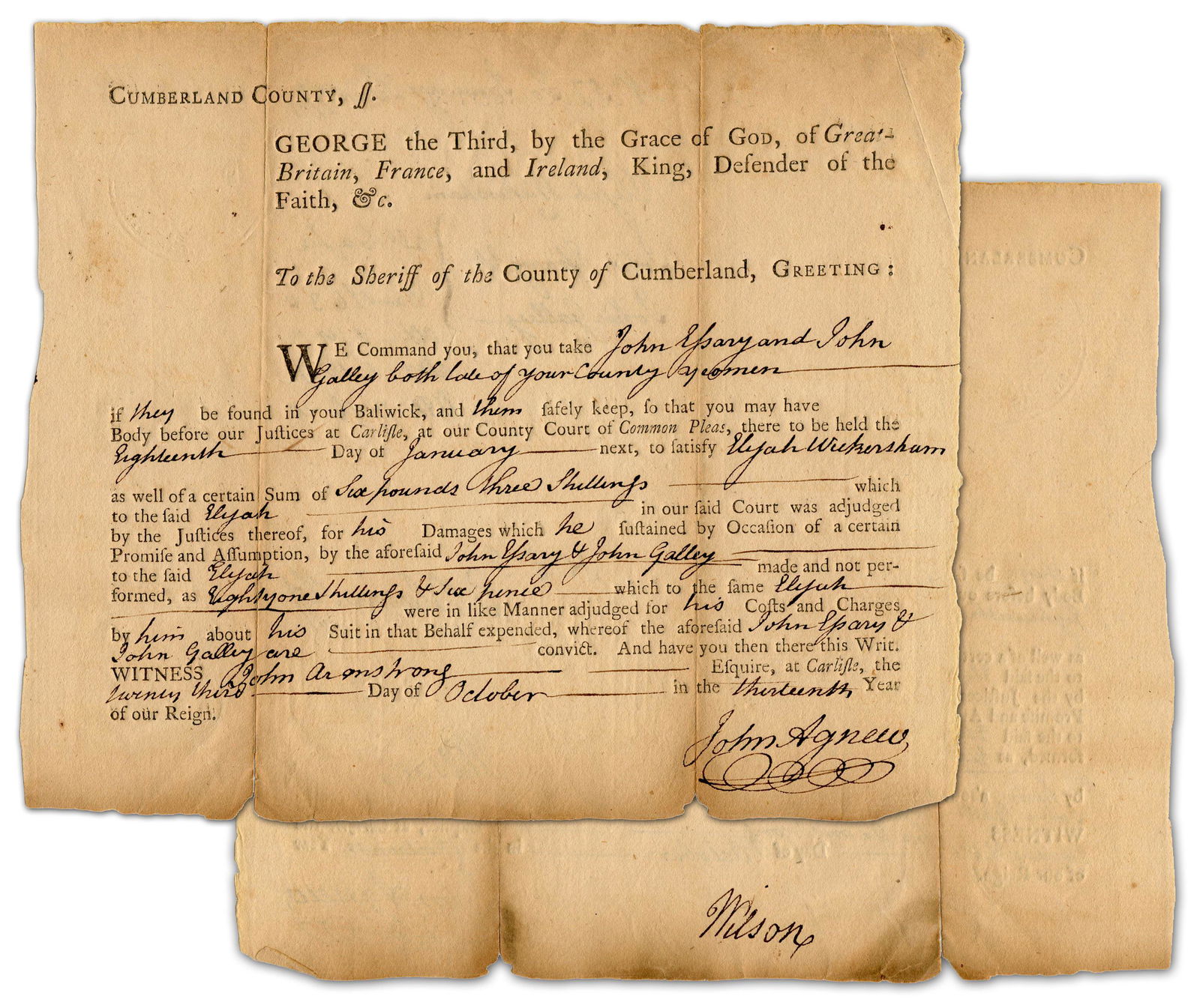 James Wilson, PA Declaration & Constitution Signer, (1 of 5)