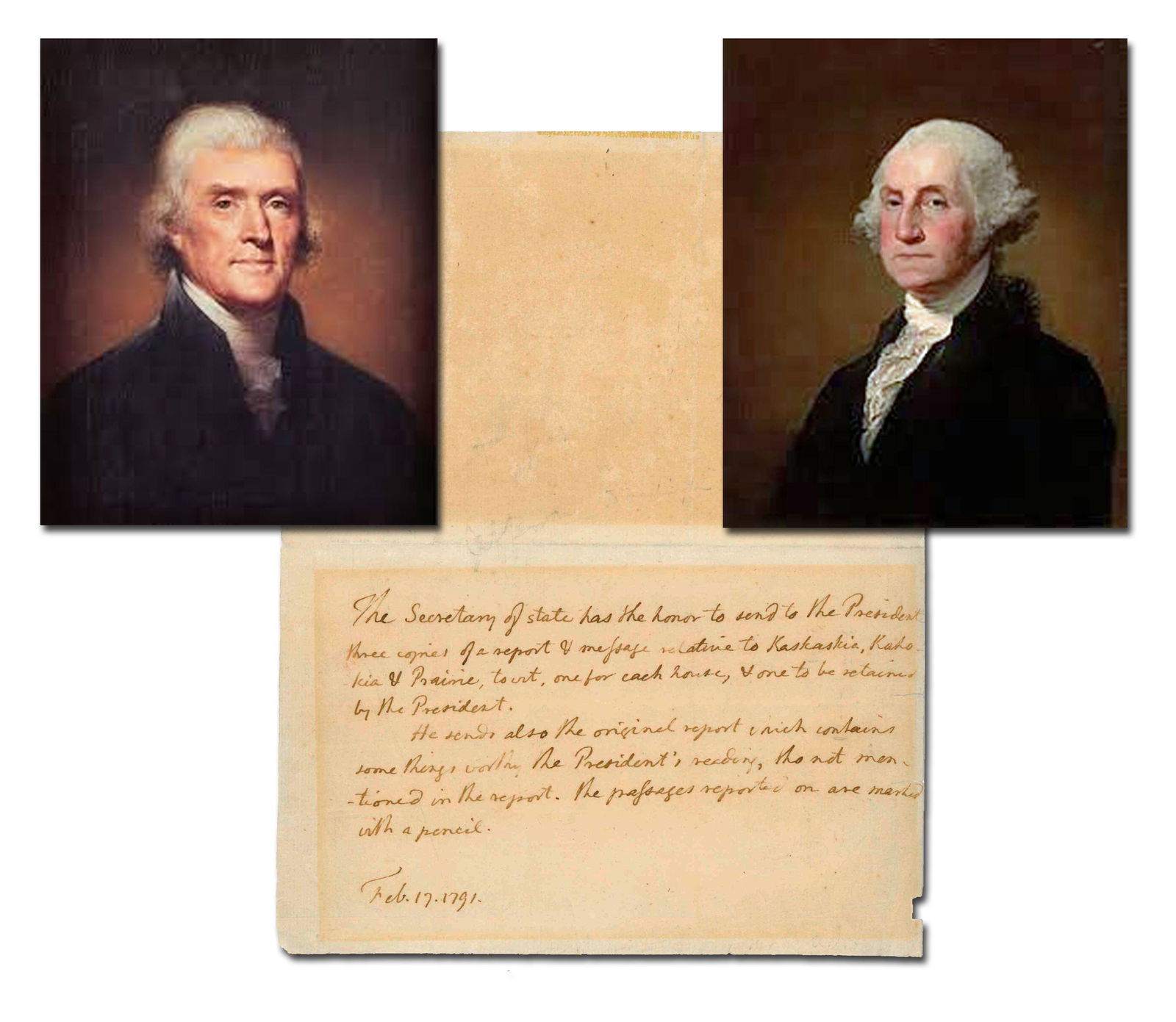 Thomas Jefferson to George Washington One of the Few (1 of 4)
