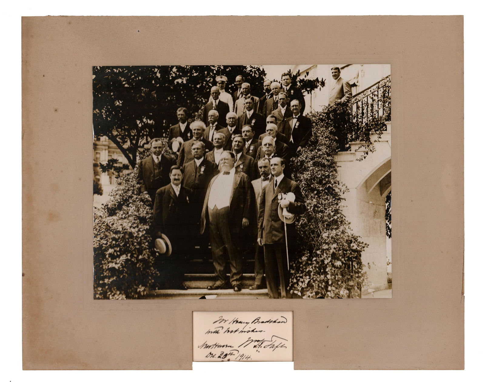 William H. Taft Signed Card with Superb Original Photo (1 of 4)