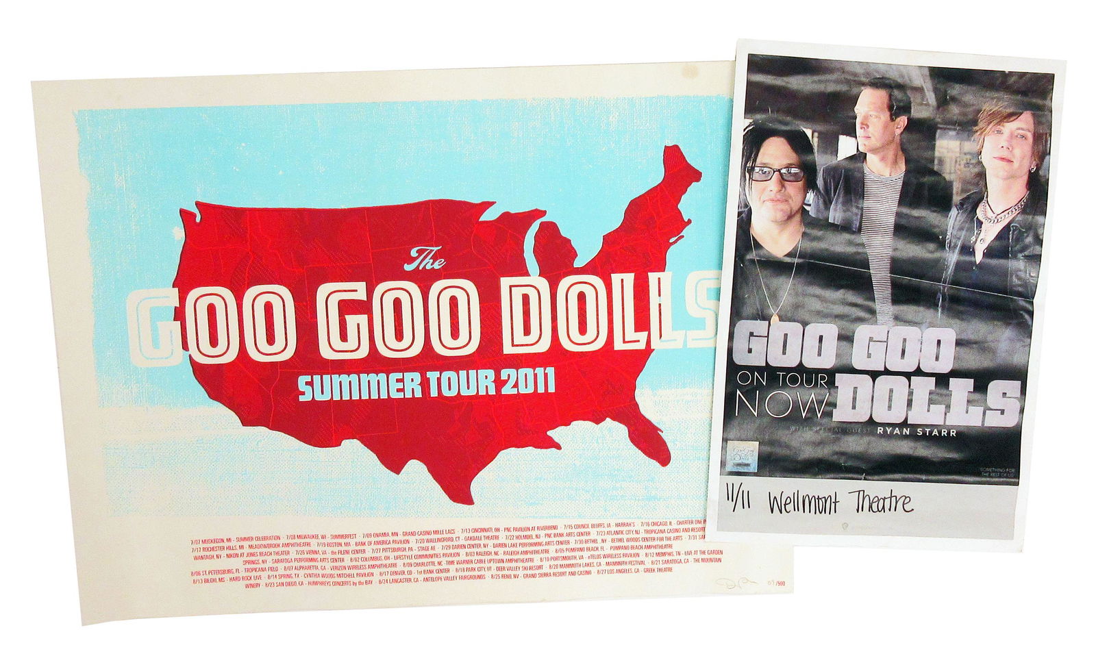 Two Goo Goo Dolls 2011 Tour Posters (1 of 1)