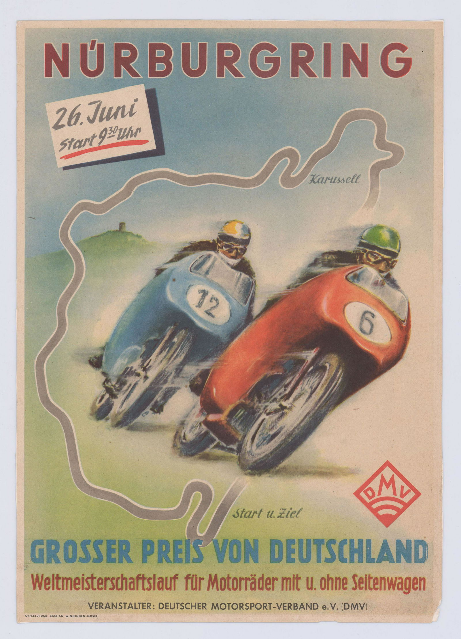 Nürburgring Grand Prix Motorcycle Racing Poster (1 of 1)