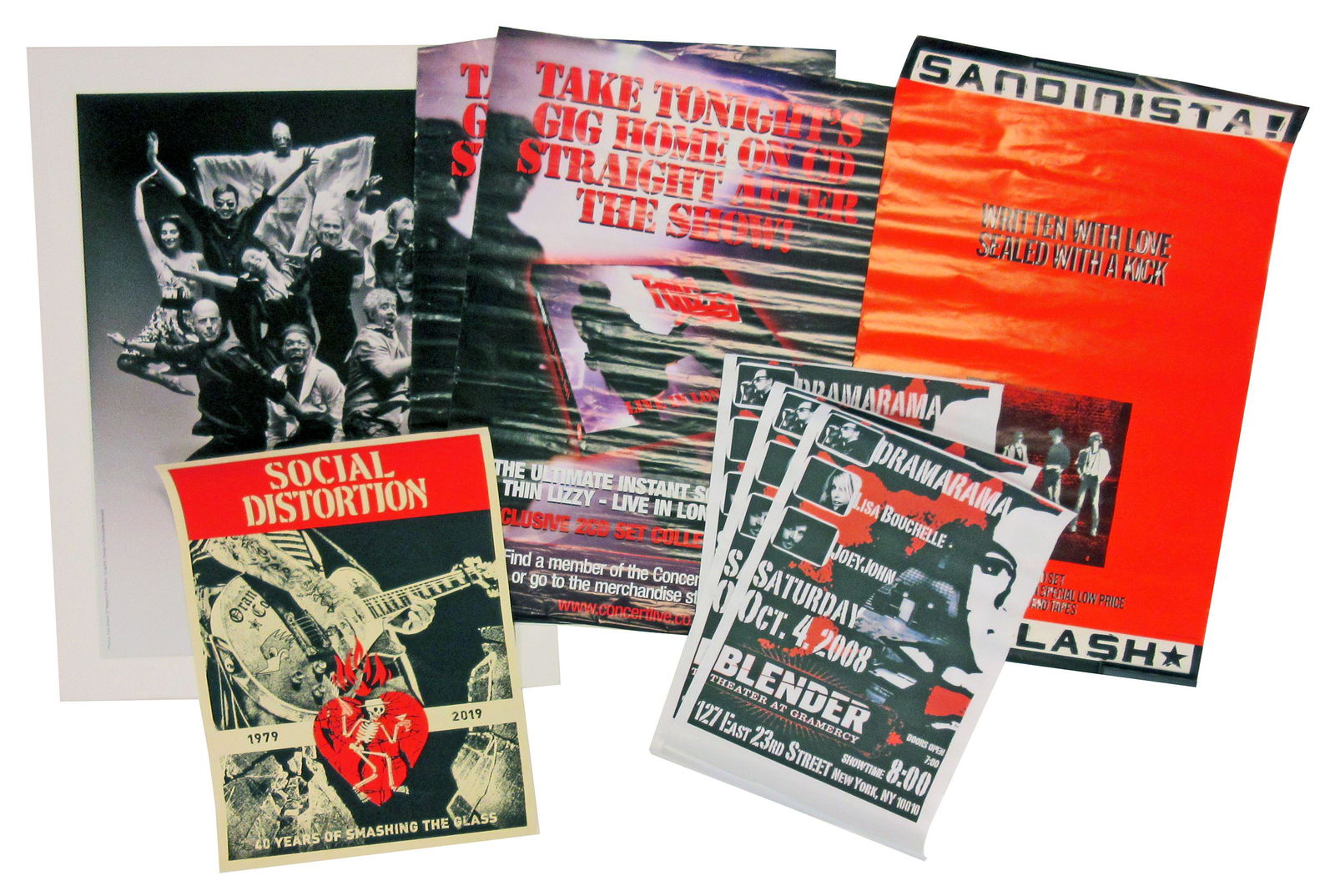 Ten Rock & Roll Posters: ACDC, The Clash, Thin Lizzy, (1 of 2)