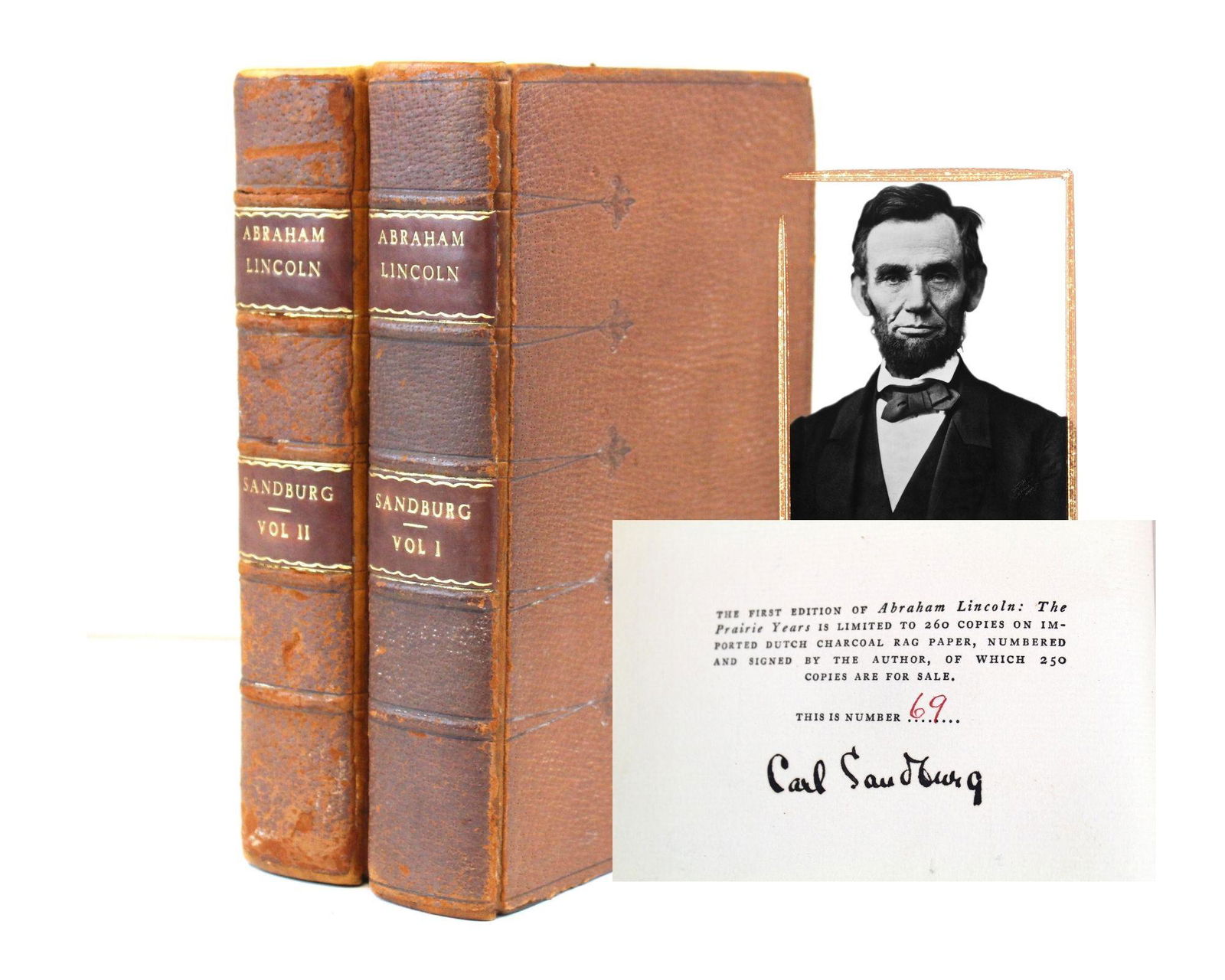 “Abraham Lincoln: The Prairie Years”. First Edition (1 of 5)