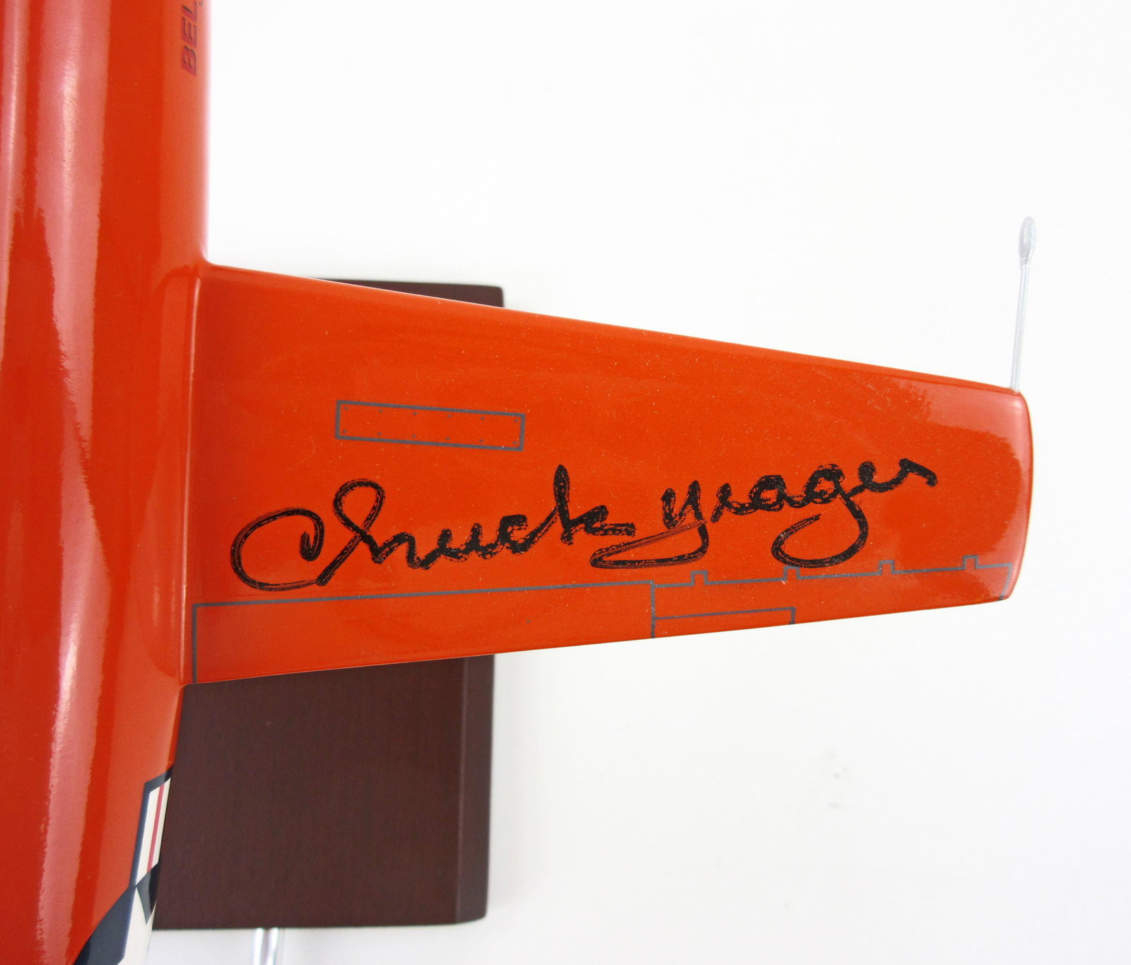 Chuck Yeager Signed Bell X-1 Model Airplane (1 of 9)