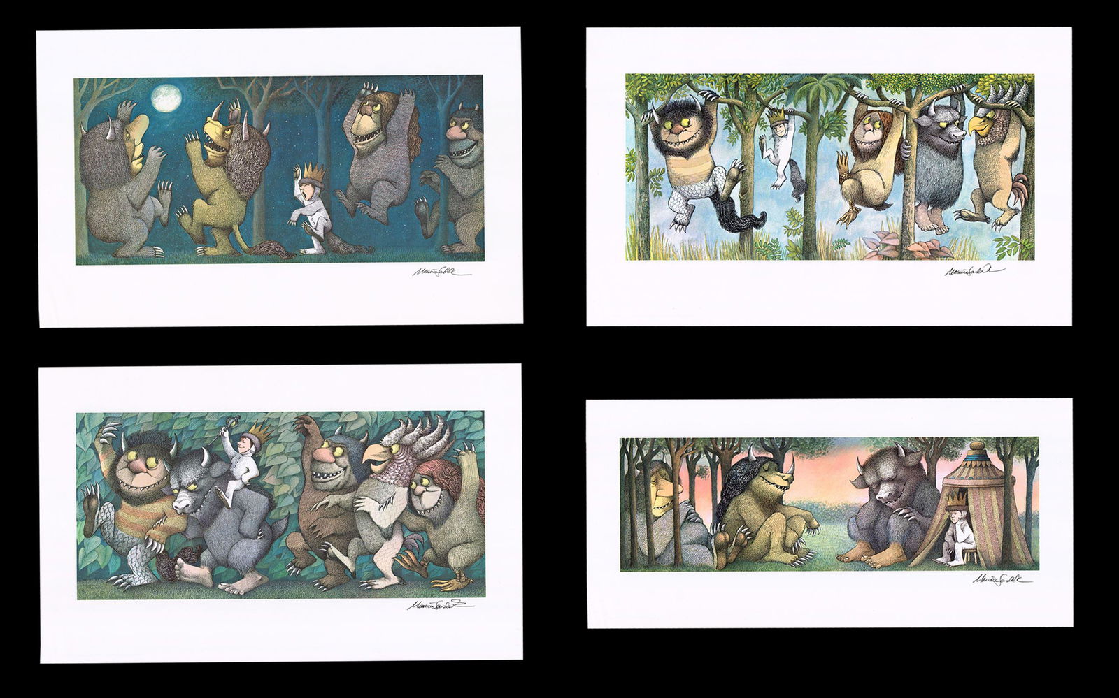 M. Sendak Signed "Where the Wild Things Are" 4 Fine Art (1 of 7)