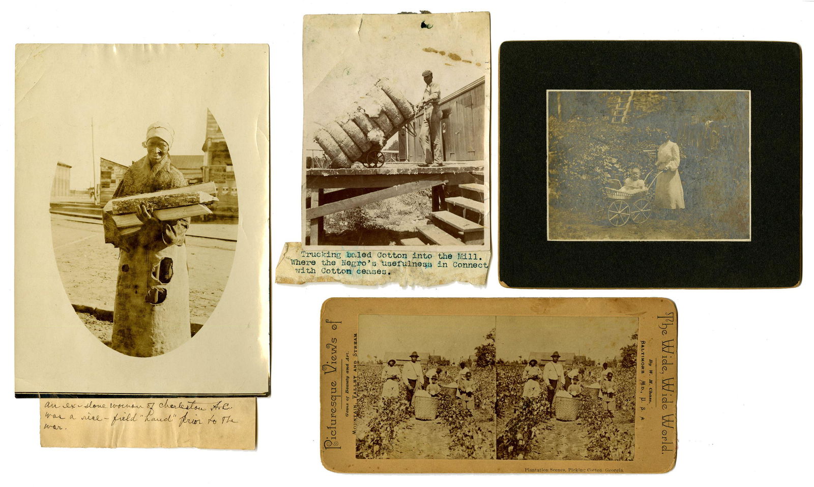 Late 19th/Early 20th C. Photographs of Ex-Slaves & (1 of 8)