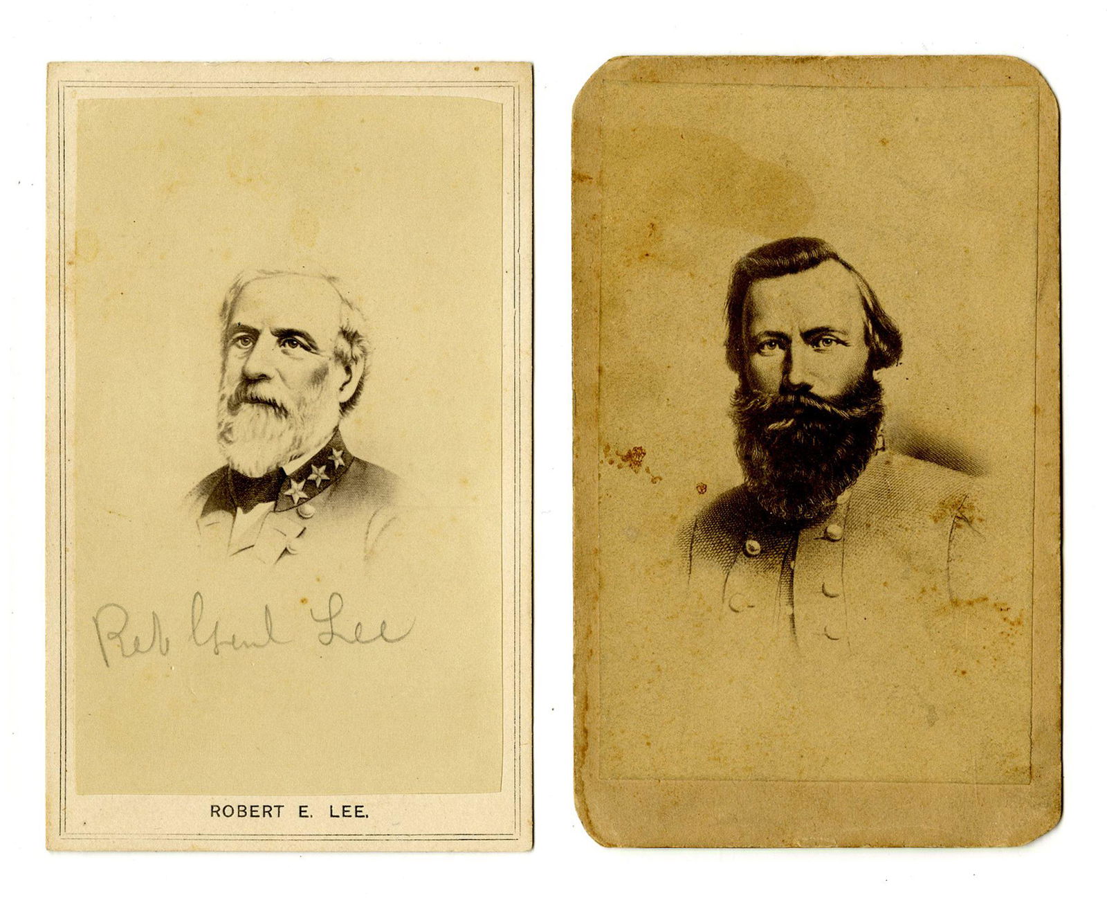 Robert E. Lee & JEB Stuart Cartes-de-Visite, Famed (1 of 5)