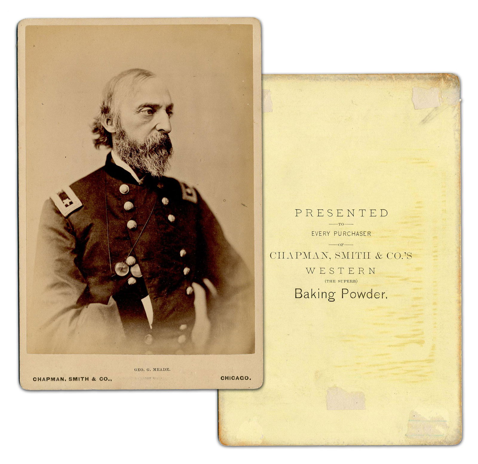 G. Meade Cabinet Card Offered As Baking Powder Premium! (1 of 3)