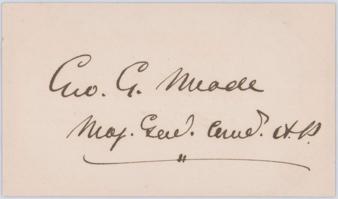 George Meade Signature with Rank (1 of 2)