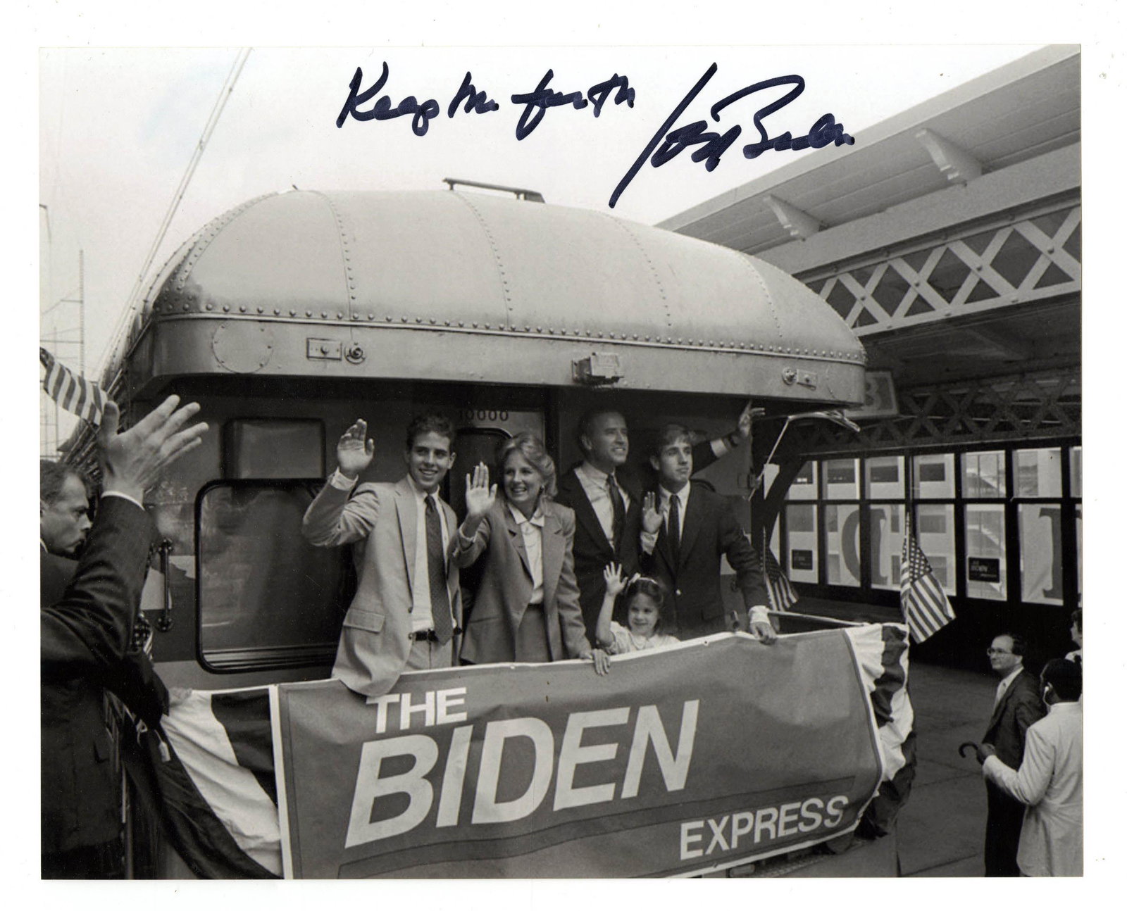 Joe Biden Signed "The Biden Express" Photo During 1st Presidential Run (1 of 2)