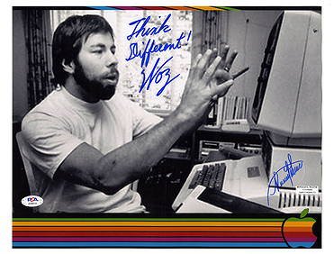 Wozniak & Ronald Wayne Signed Apple Inc. Photograph "Think Different!" (1 of 4)