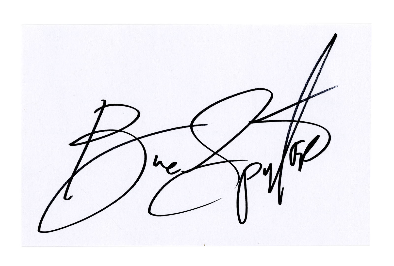 Bruce Springsteen Large & Bold Signature (1 of 1)