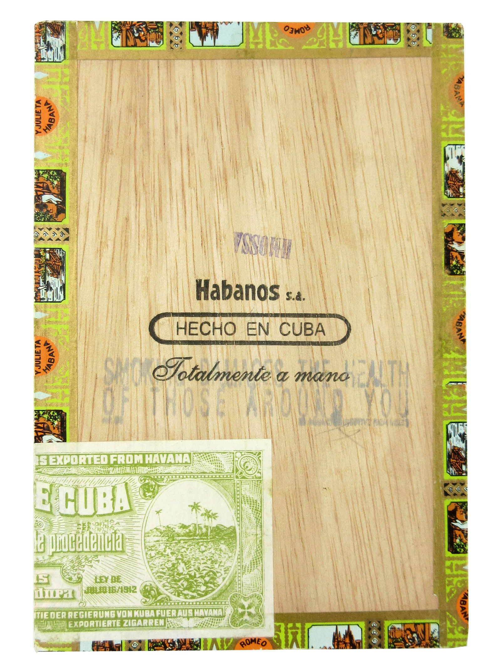 Fidel Castro Signed Cigar Box - Romeo y Julieta, Made in Havana
