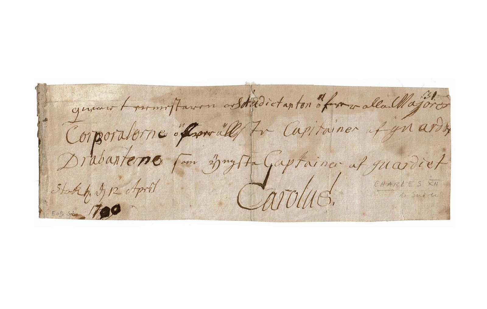 King Charles XII of Sweden Rare ANS 1700 (1 of 4)