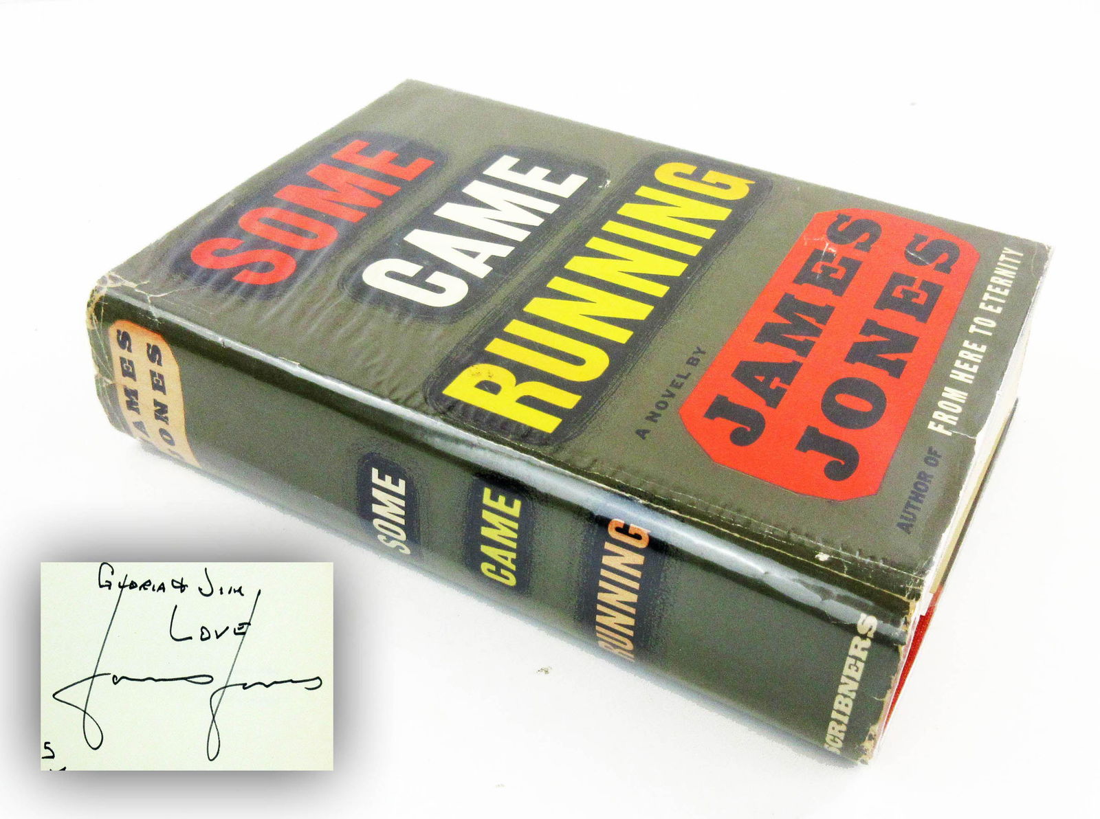 Signed 1st Edition Copy of "Some Came Running" by James Jones (1 of 7)