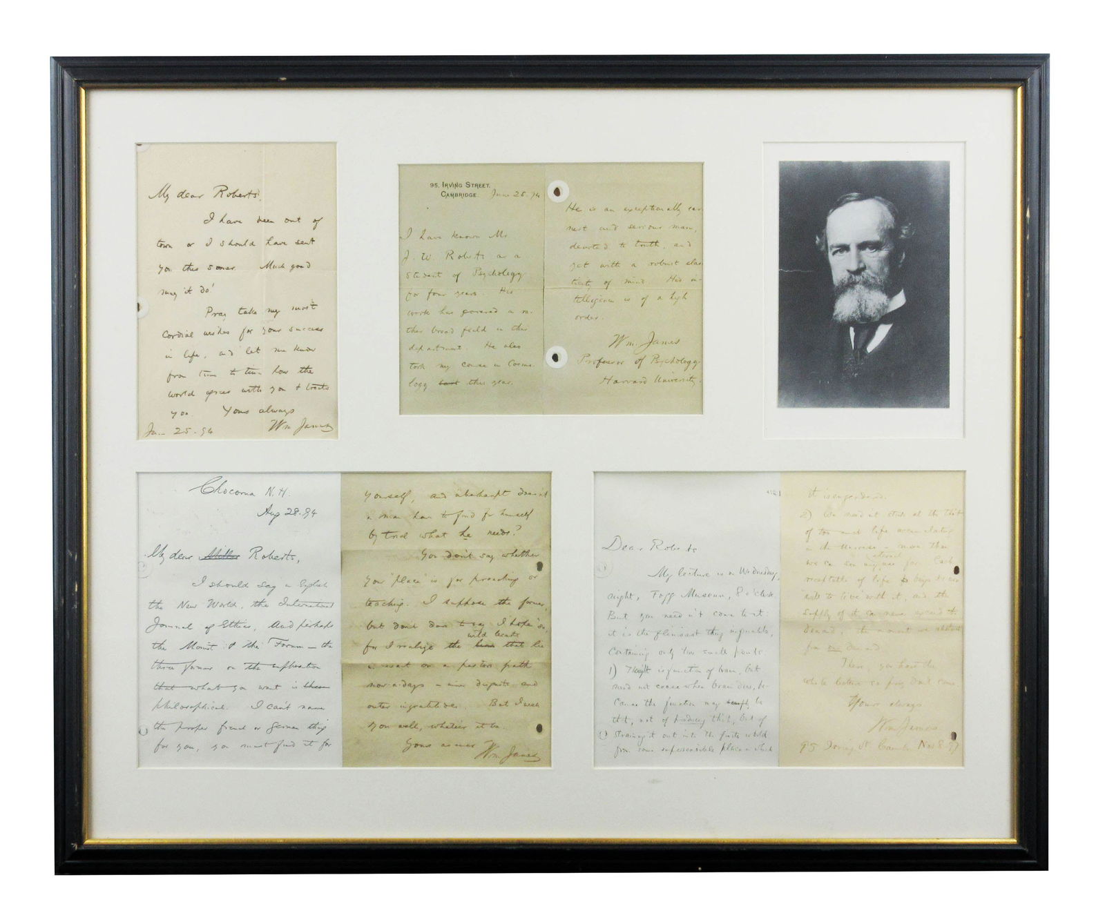 William James "Father of American psychology" 4 ALS Framed (1 of 9)