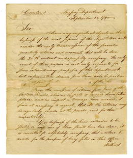 A. Hamilton Re: &#8220;very important objects in the business&#8221; Composed Just After Having: A. Hamilton Re: &#8220;very important objects in the business&#8221; Composed Just Two Months After Having Passed His Bill For Fed. Assumption of All State Debts, Hamilton Continues His Work to Streng