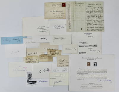 Over 20 Supreme Court Justice Signatures! Incredible Collection Of Important TLS', ALS', Supreme: Over 20 Supreme Court Justice Signatures! Incredible Collection Of Important TLS', ALS', Supreme Court Cards &amp; Clips. Archive, with 23 signatures of miscellaneous Supreme Court Justices. The incre