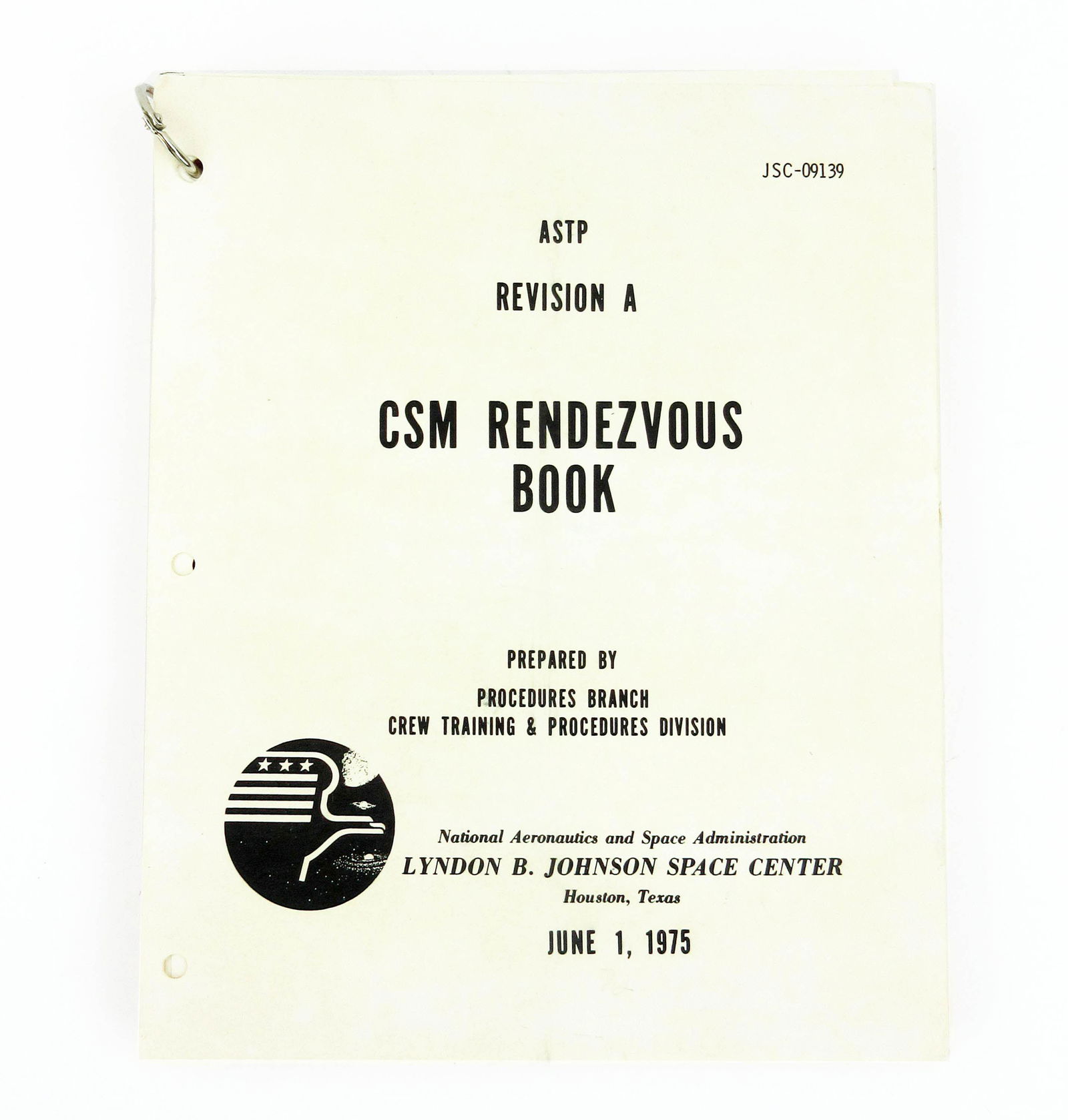 Rare Apollo Soyuz Test Project Manual with Failure & Rendezvous Procedures (1 of 10)