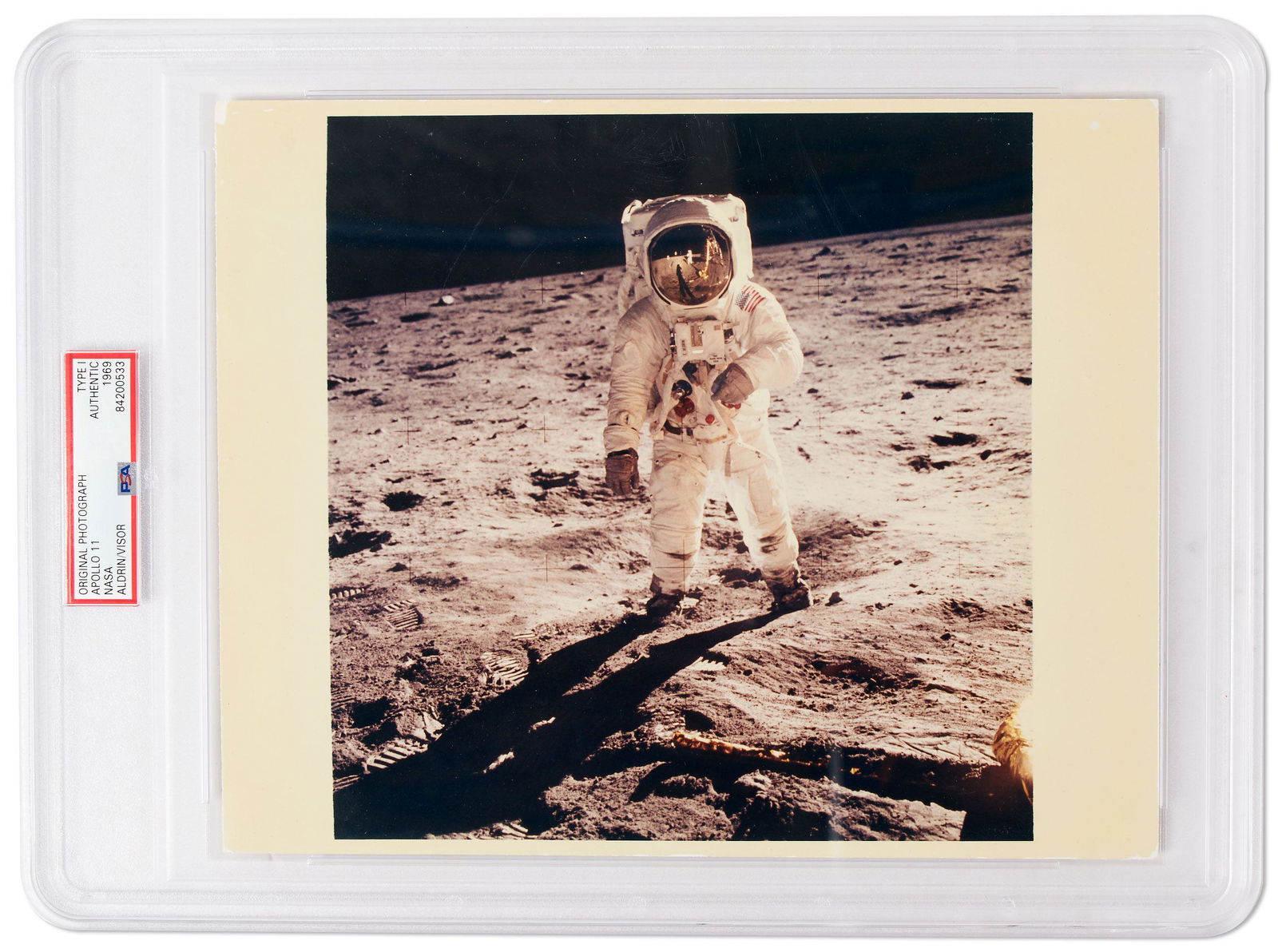 Apollo 11 Aldrin "Visor" Type 1 Photo PSA Slabbed (1 of 2)