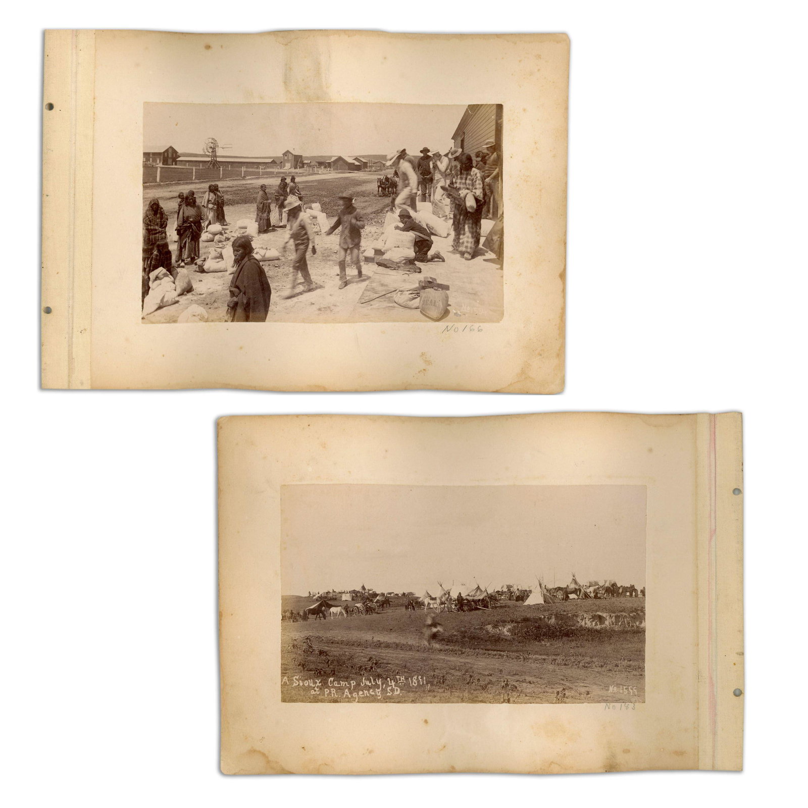 Two Original Albumen Photos From the Aftermath of the Wounded Knee Massacre (1 of 3)