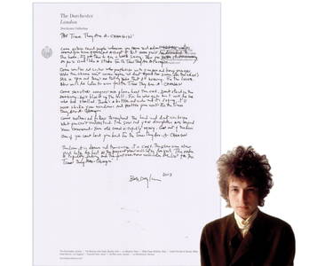 Bob Dylan Handwritten Signed Lyrics "The Times They Are A-Changin&#8217;", A Timeless Anthem Which