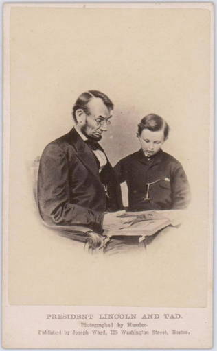 Lincoln & Tad Cdv.