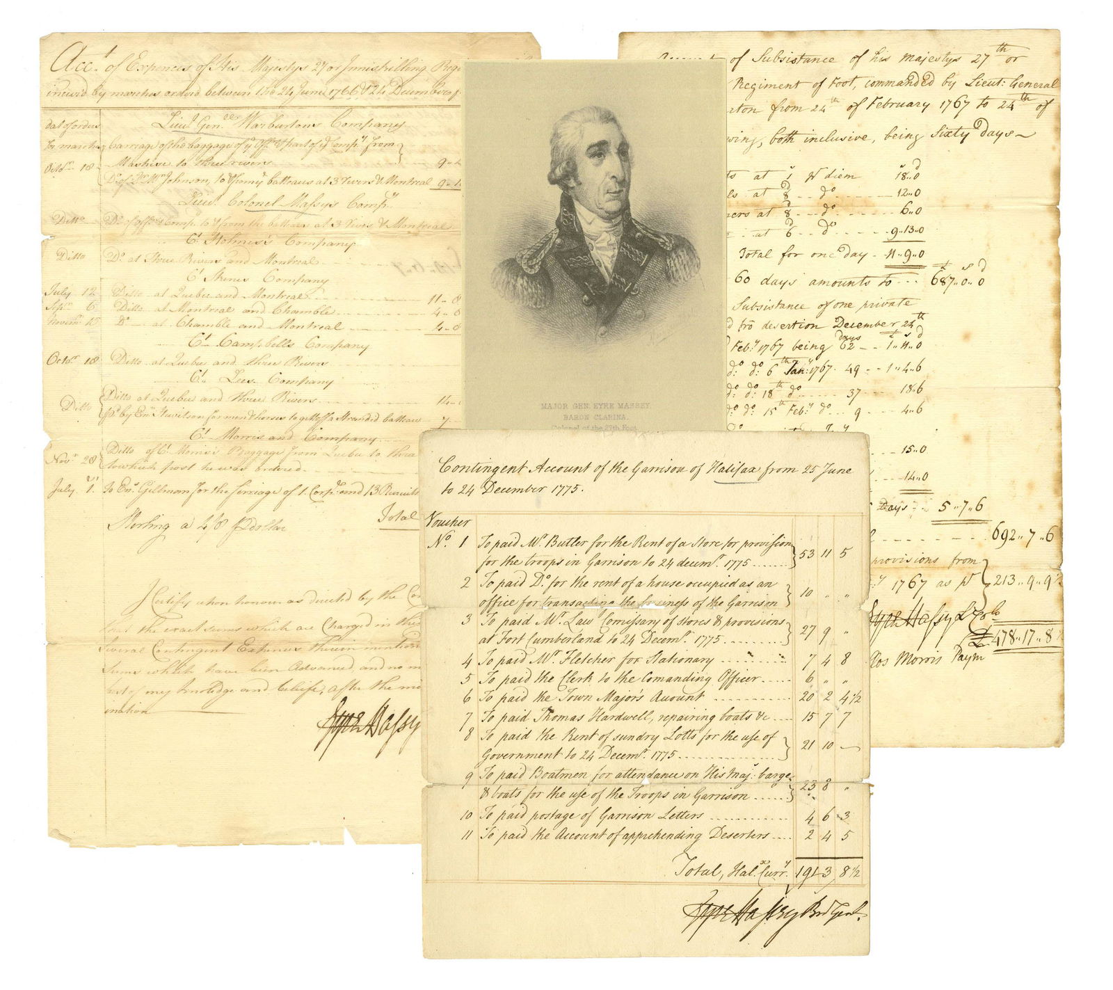 Eyre Massey Military Archive - Pre & During American Revolution in Canada (1 of 6)