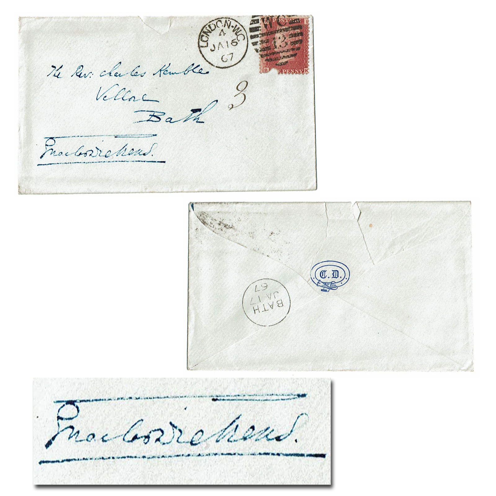Charles Dickens Signed Envelope (1 of 4)