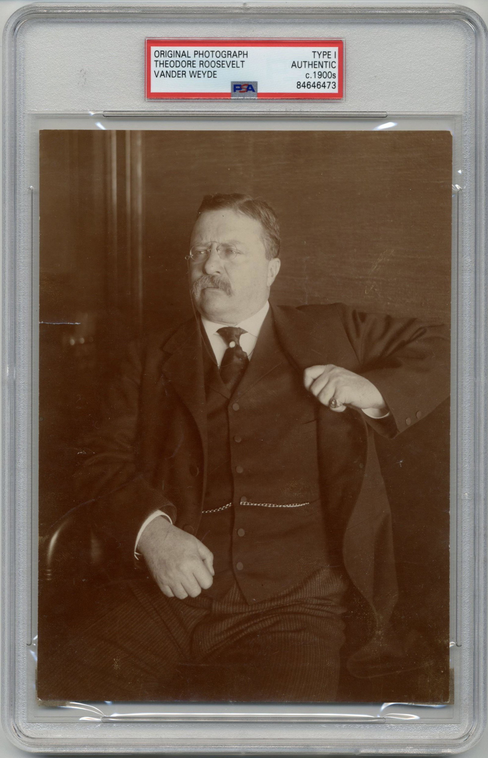 Fantastic Theodore Roosevelt PSA Type I Portrait Photo (1 of 2)
