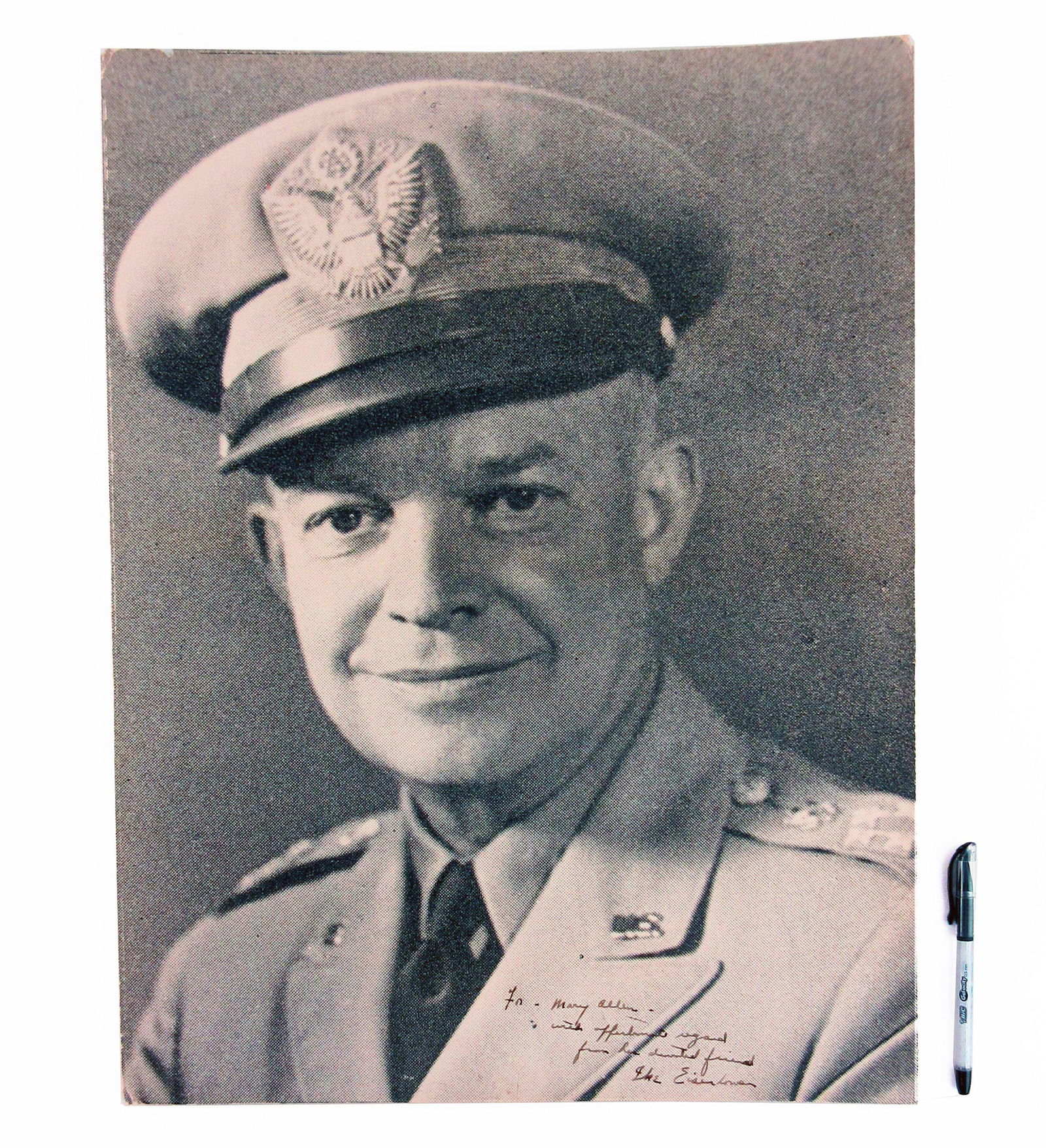 Eisenhower Signed Giant Oversized Portrait - One of the Largest We've Seen! (1 of 2)
