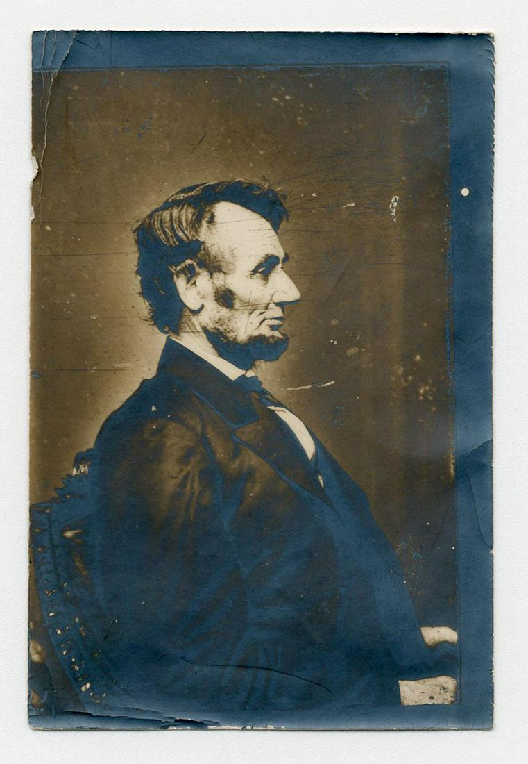 Lincoln "Penny Profile" Type II Photo After Original Brady Negative, Frederick Meserve Collected & (1 of 5)