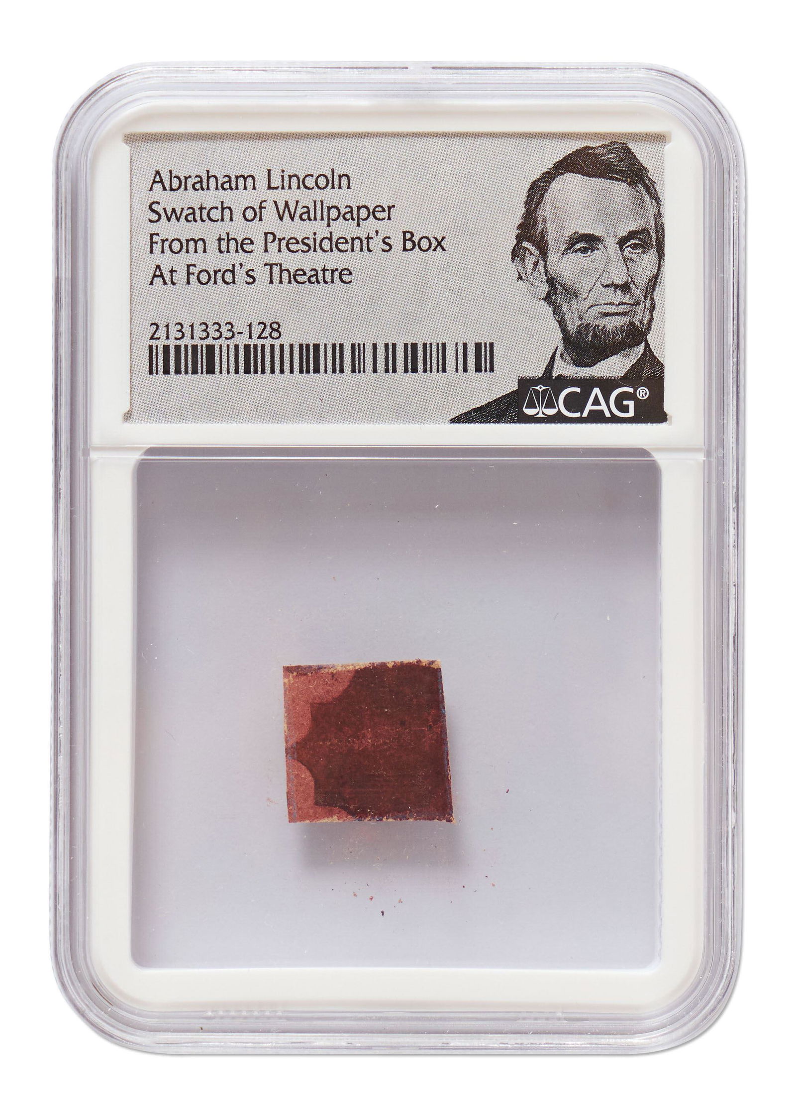 Lincoln Assassination Wallpaper Fragment from Ford's Theatre (1 of 2)