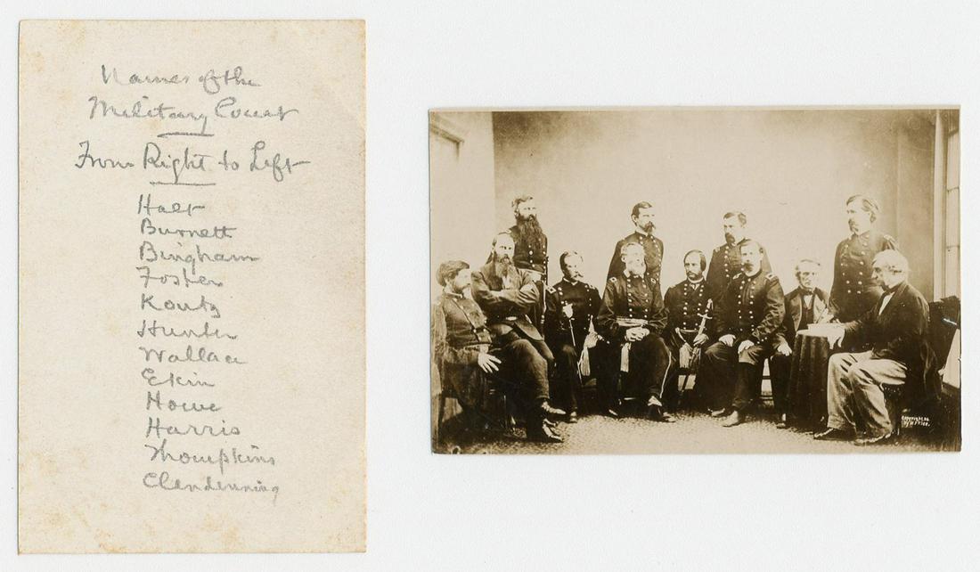 Lincoln Conspiracy Military Tribunal Photo, Frederick Meserve Collected & Inscribed (1 of 4)