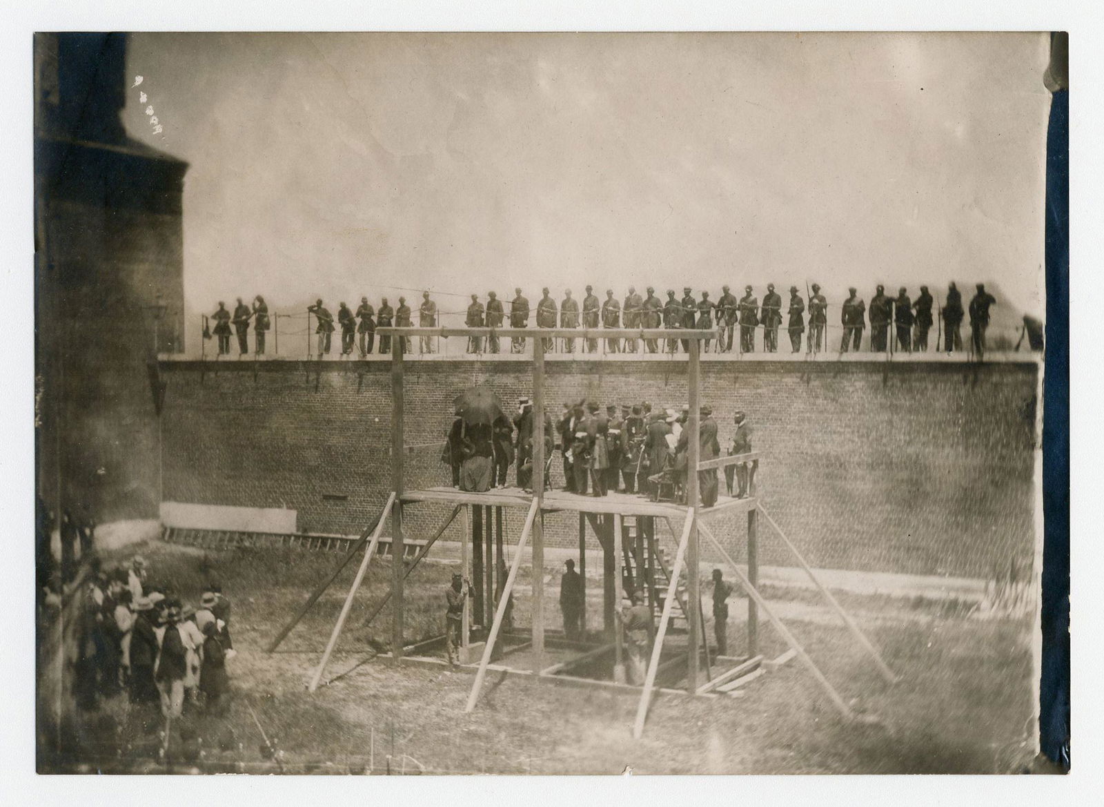 Lincoln Conspirator Execution Photo, Frederick Meserve Collected & Inscribed (1 of 4)