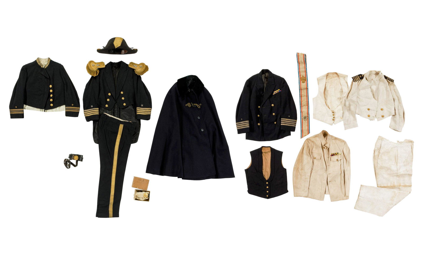 Identified Naval Archive: Uniforms, Medals, & Documents Belonging to Louis Connelly, Gunner, USS (1 of 5)