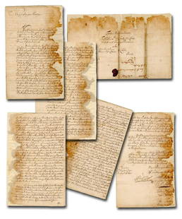 Jamaica in 1692 - Jewish Pirates, Slaves, and Guns: Jamaica in 1692 - Jewish Pirates, Slaves, and Guns Manuscript Document Signed "John White," "John Bourden," "Pe Beckford," "Peter Heywood," "Sam: Bernard," "John Towers," "Nicholas Law[es]," "Andrew O