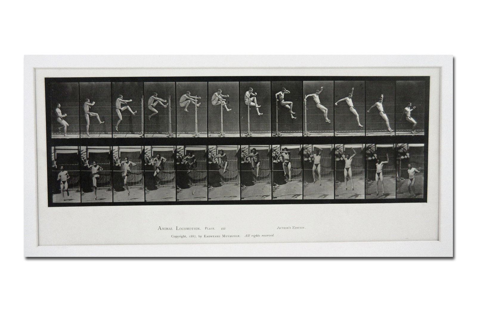 Eadweard Muybridge 1887 Original Collotype "High-Jumper" Plate 152 (1 of 2)