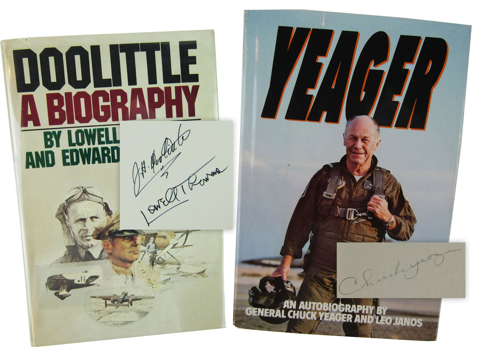 WWII Pilots Yeager & Doolittle Signed Book Pair (1 of 5)