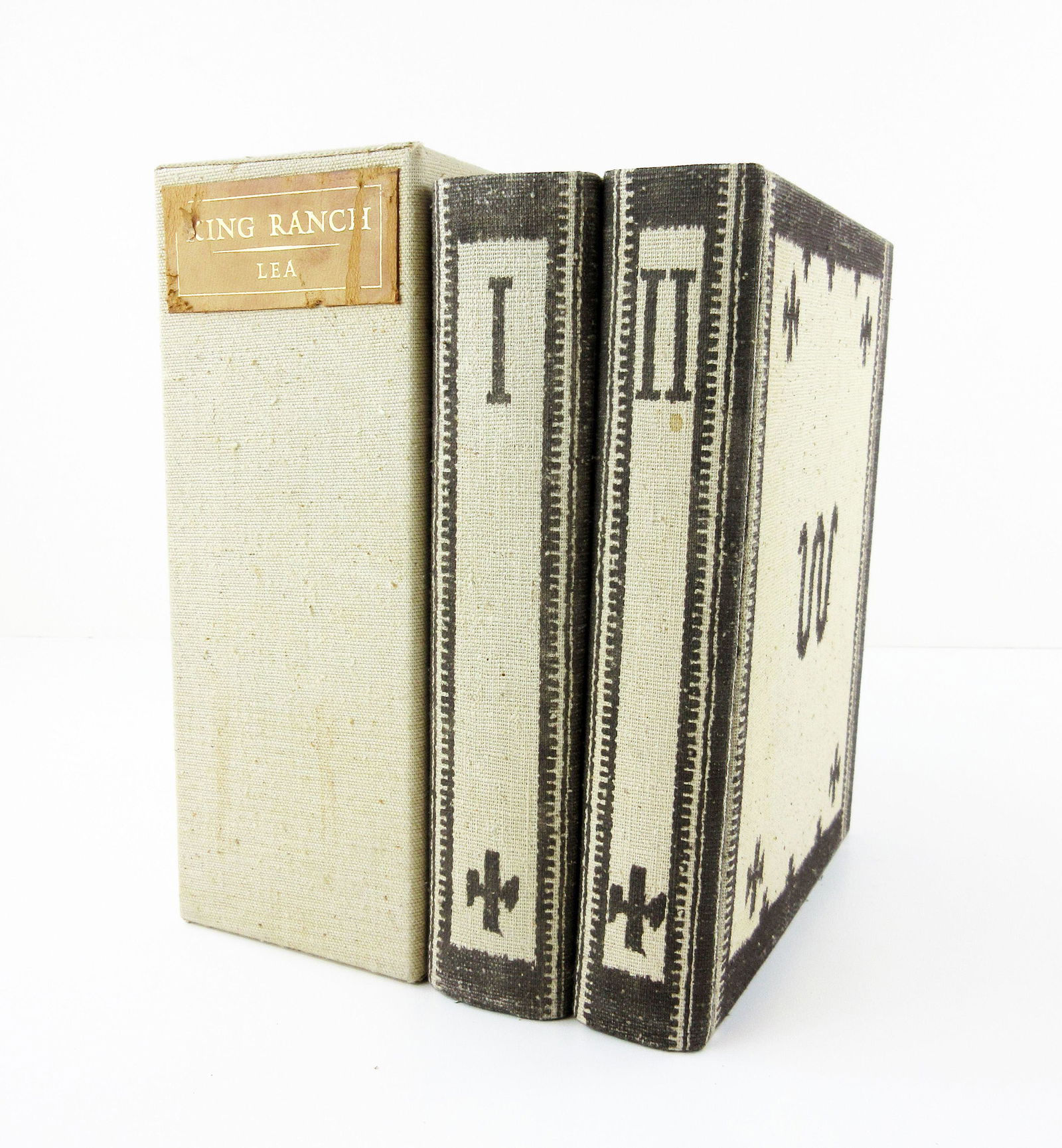 Deluxe "Saddle Blanket" Edition of Tom Lea's "The King Ranch", 1st Ed. (1 of 10)