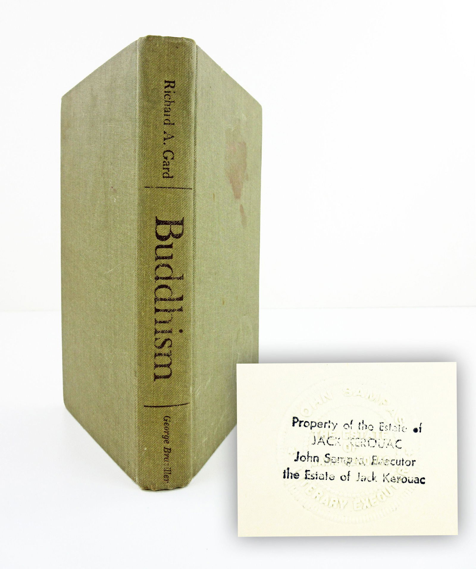 Kerouac's Personal Copy of "Buddhism" by Richard A. Gard From His