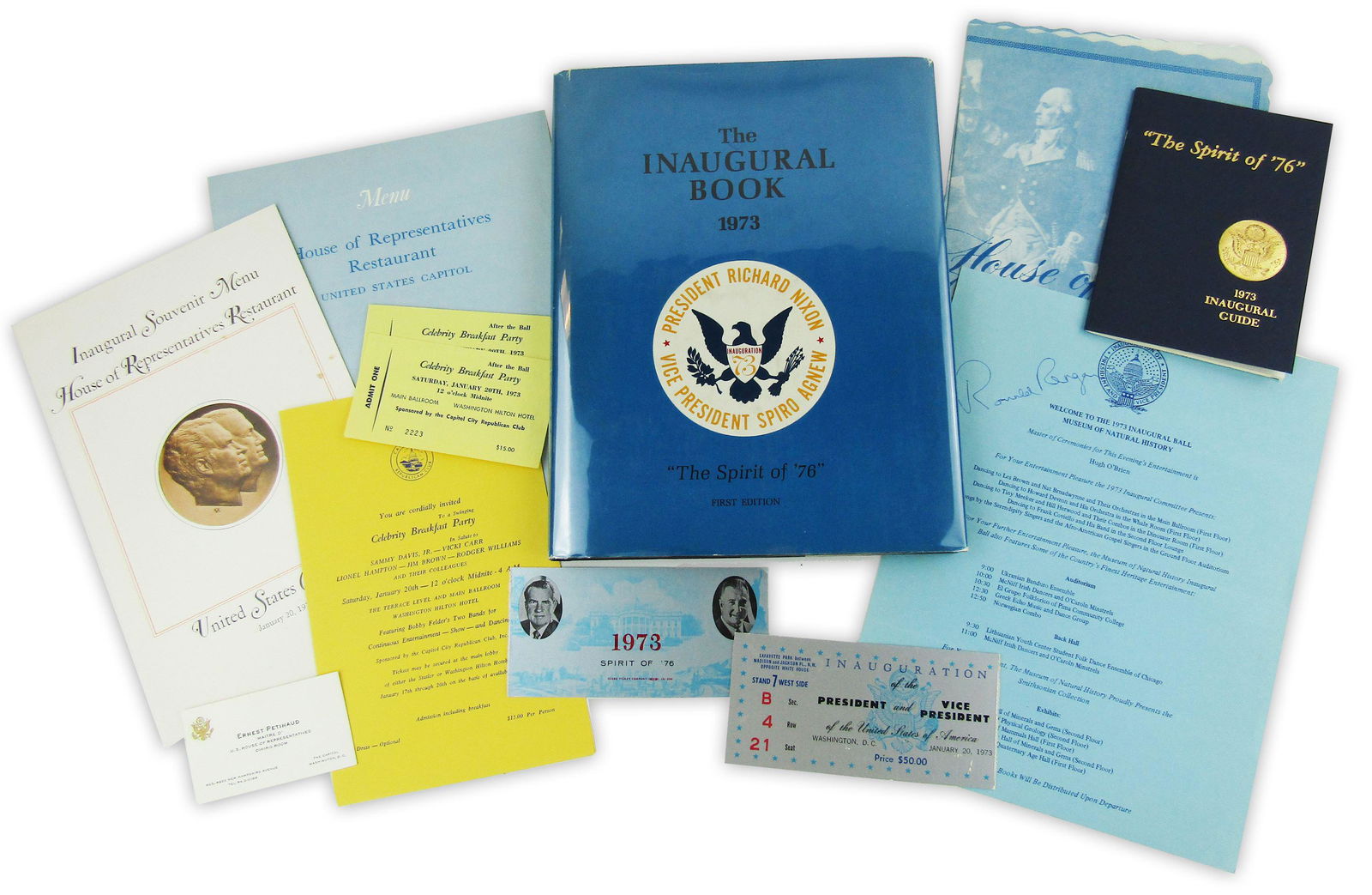 "The Spirit of '76" Richard Nixon 1973 Inaugural Archive ft. Reagan Signature! (1 of 8)