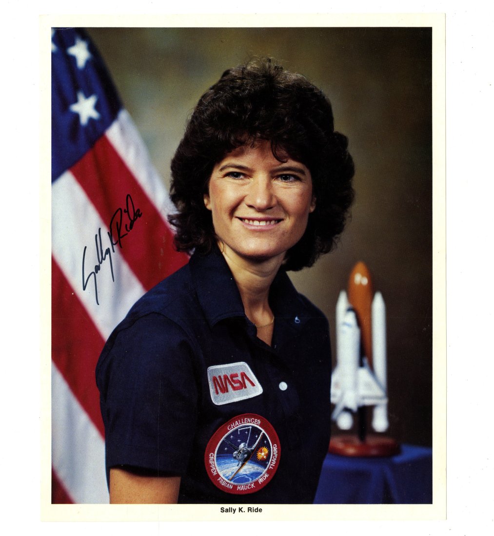 Sally Ride Signed Official NASA Portrait, Very Attractive (1 of 3)