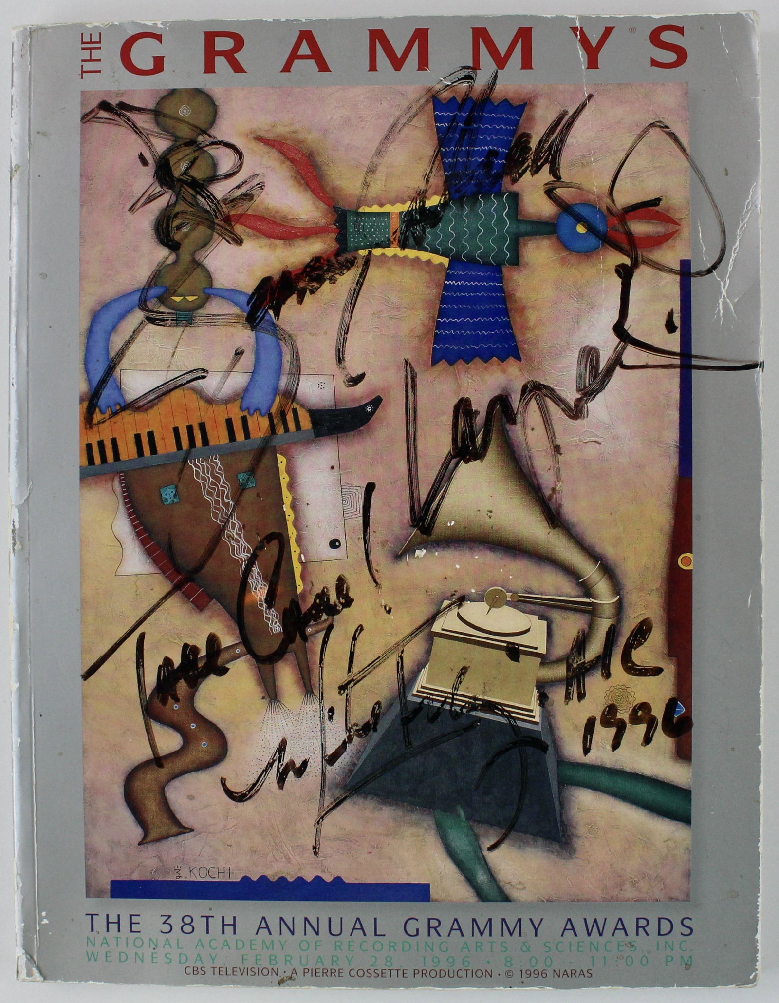 Tupac Shakur Signed Grammy Magazine w/Grohl & Alice in Chains! JSA Authentication. (1 of 4)