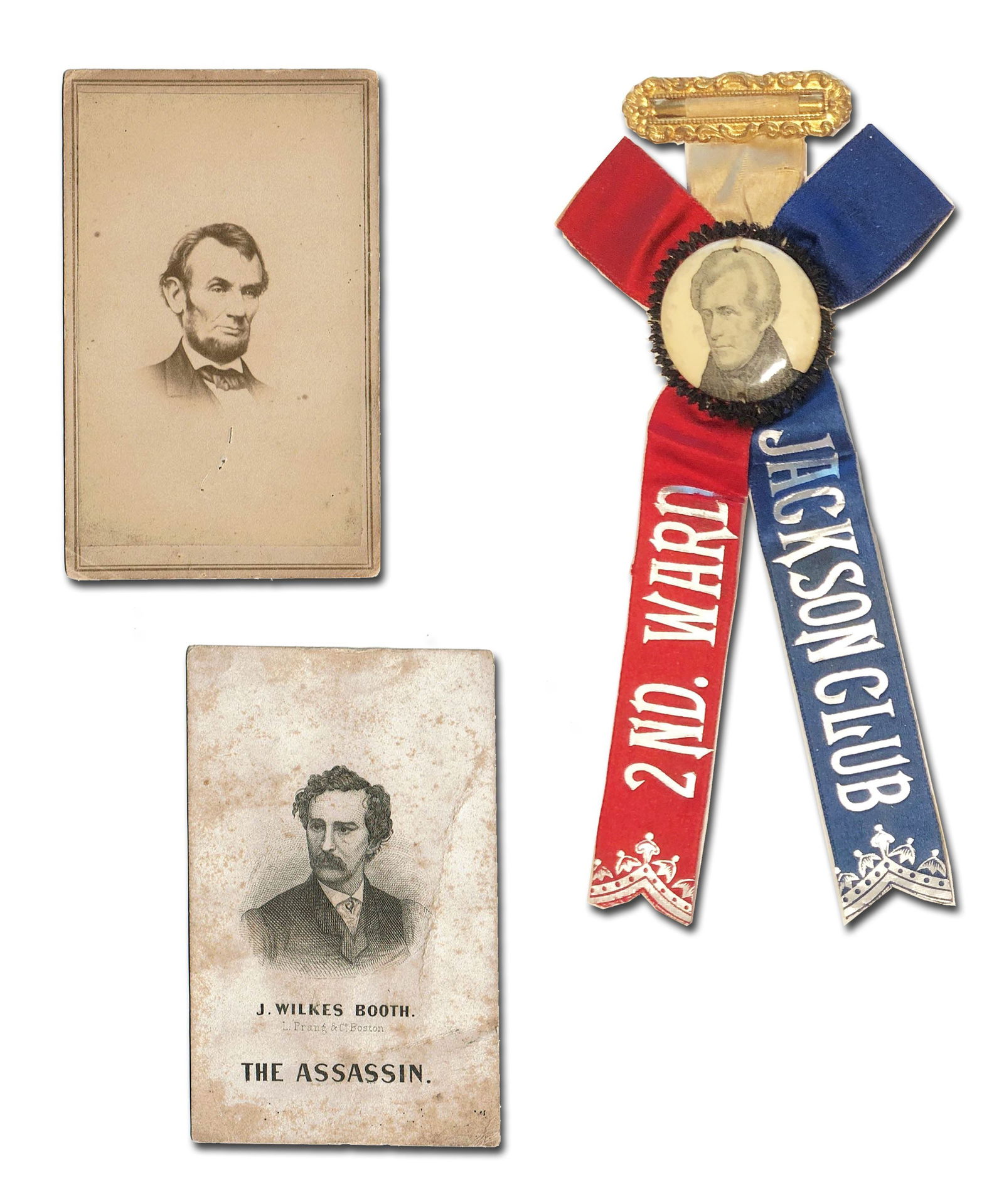 Presidential Memorabilia - A. Jackson, A. Lincoln, J.W. Booth  (1 of 5)