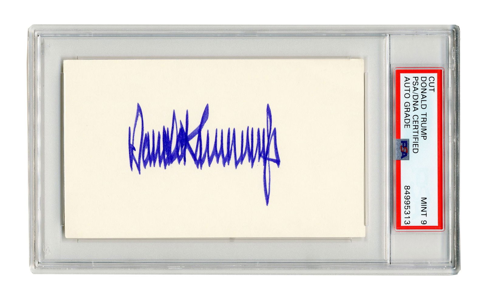 Donald Trump PSA MINT 9 Bold Signature (1 of 2)