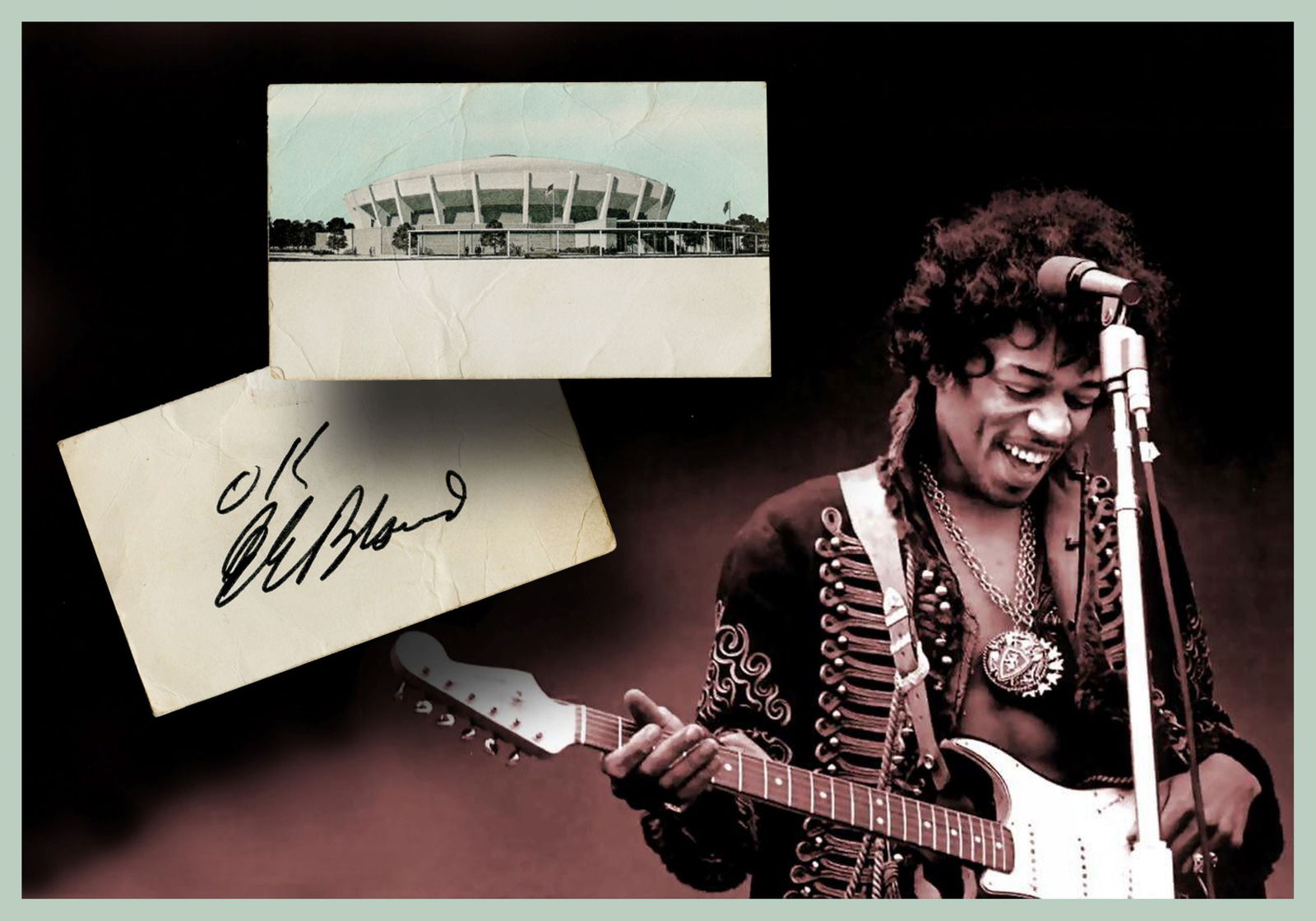 Jimi Hendrix's Original Backstage Pass Used by Longtime Friend & Woodstock Rhythm Guitarist, Larry L (1 of 3)